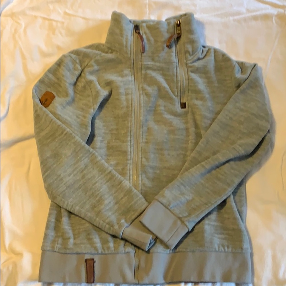EUC Naketano XL grey zip up sweatshirt